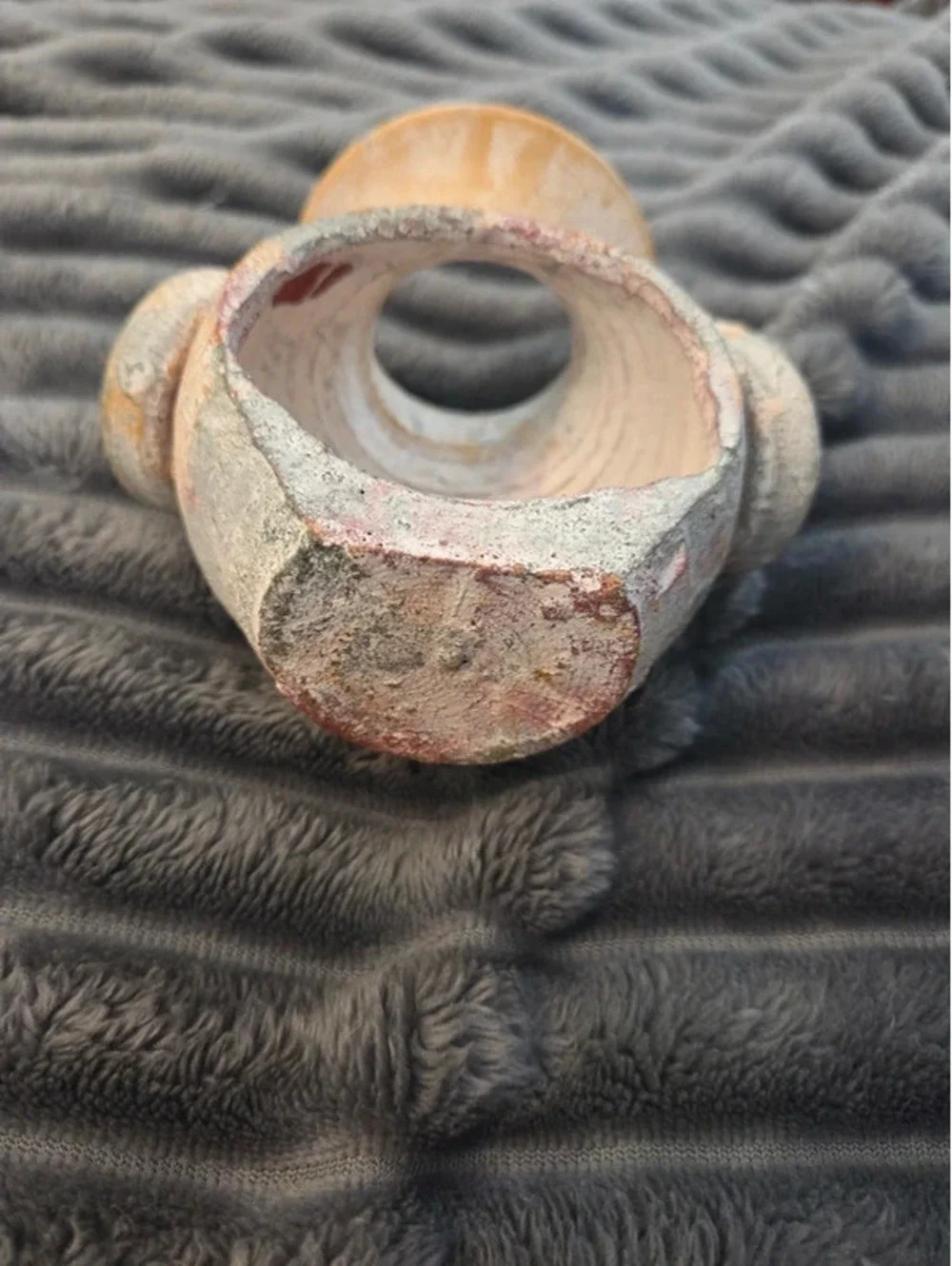 Vintage rustic pottery tea light